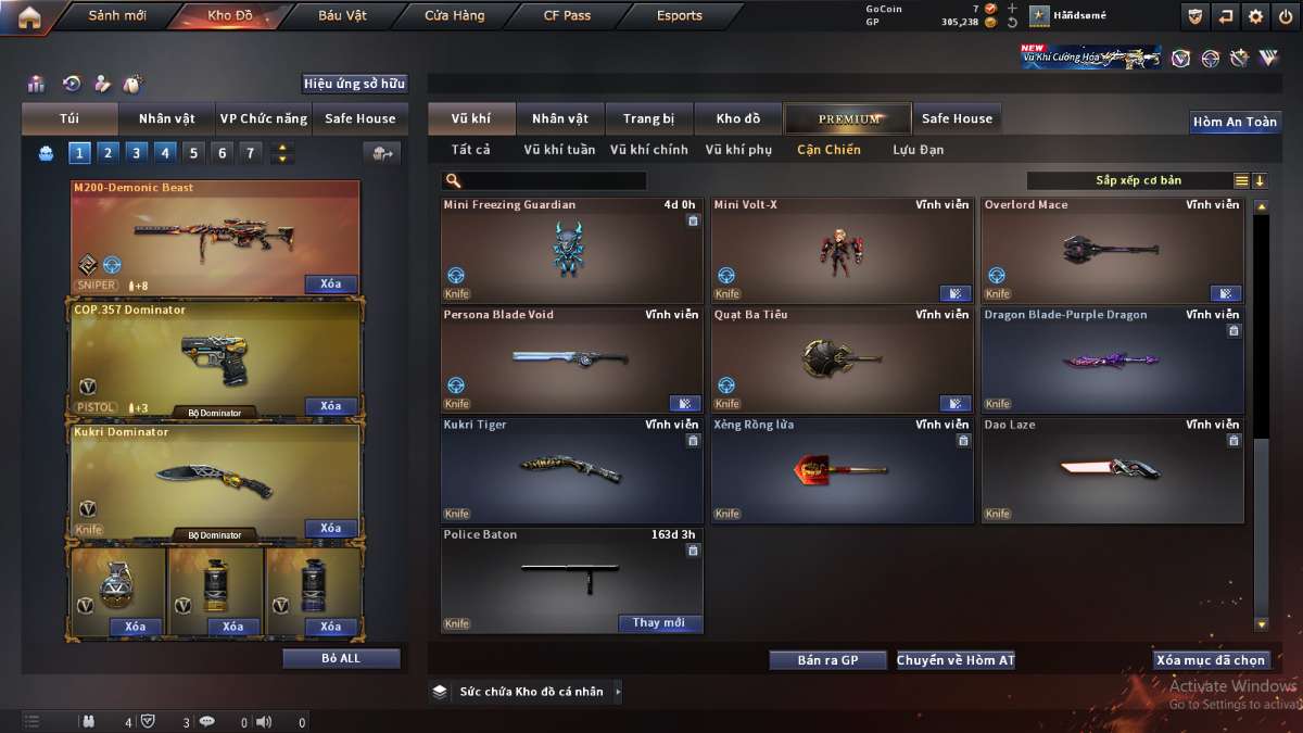 shop acc cf uy tin gia re